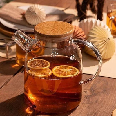 Thermo Glass Tea Pot 54 Fl Oz | High temperature and shock resistant