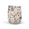 Bright Watercolor Flower Stemless Wine Tumbler